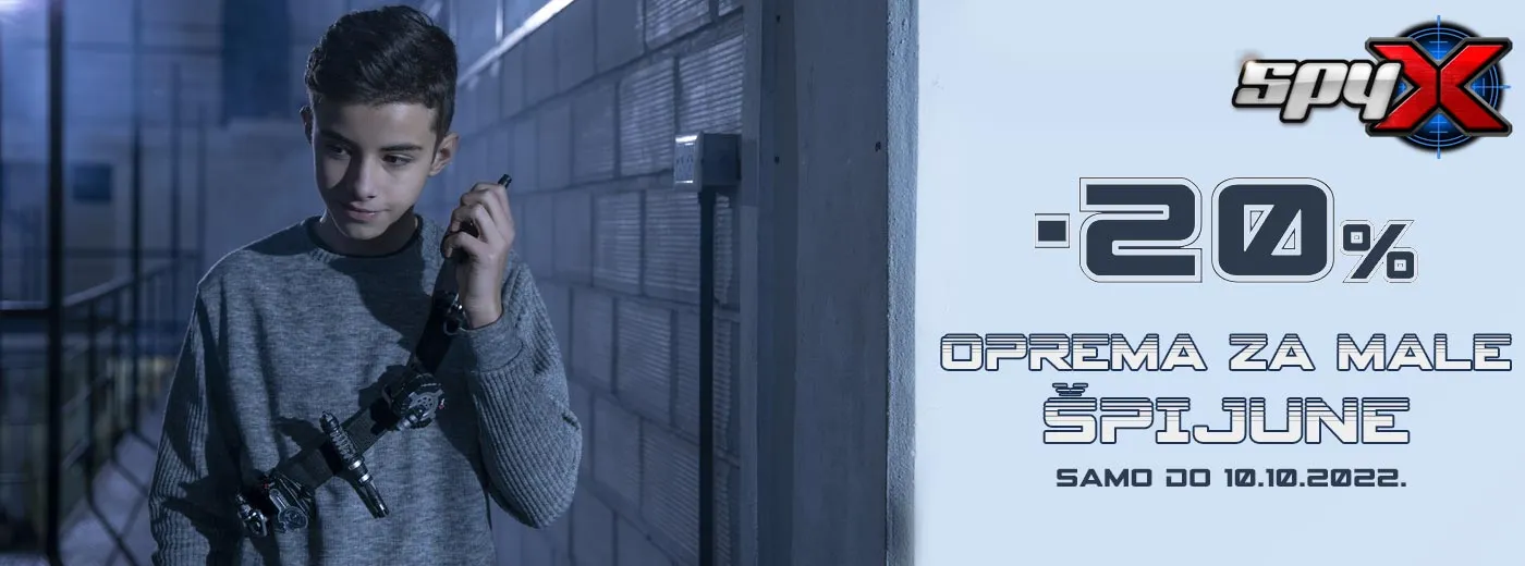 -20% oprema za male špijune