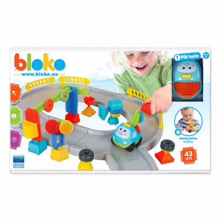 Bloko 43 kocke set kružni tok i autić 