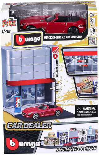 Burago Fire City postaja i vozilo 1:43 