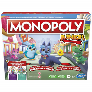 Monopoly Junior društvena igra 2-v-1 