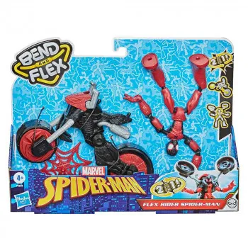Spider-Man Bend & Flex figura s vozilom 