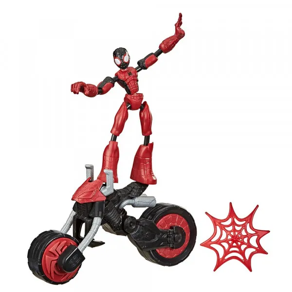 Spider-Man Bend & Flex figura s vozilom 