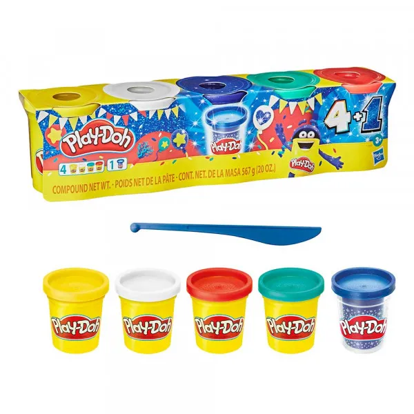 Play-Doh praznični set od 5 kantica mase 