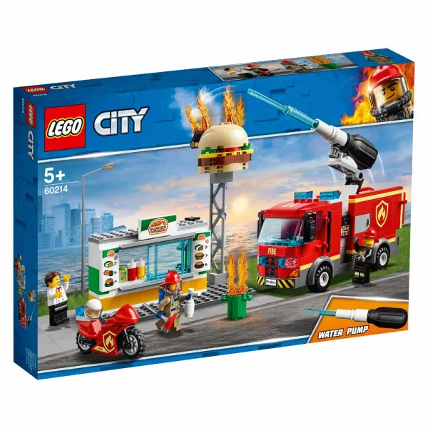 LEGO City Požar v kiosku s hamburgerji 